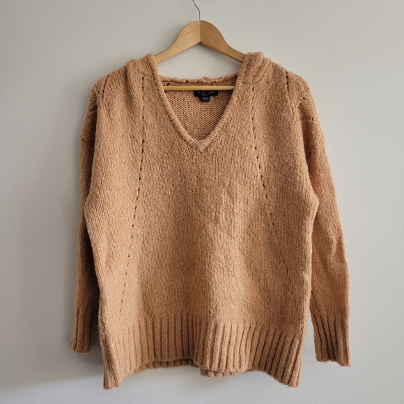 AMERICAN EAGLE | Woman's Tan Knit Pullover Sweater Small - Picture 7 of 7